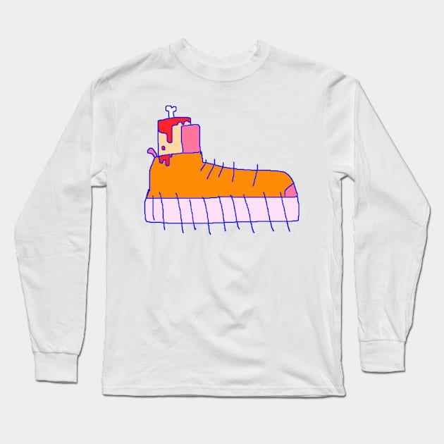 Boot Cut Long Sleeve T-Shirt by ericpanaccio